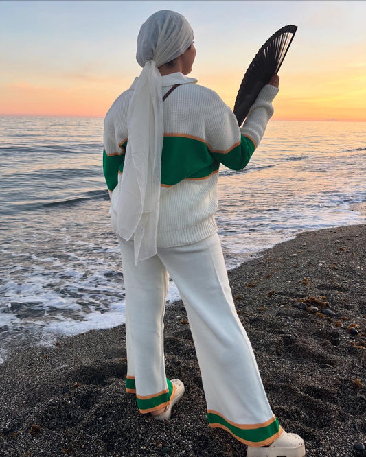 Conjunto Blanco y Verde